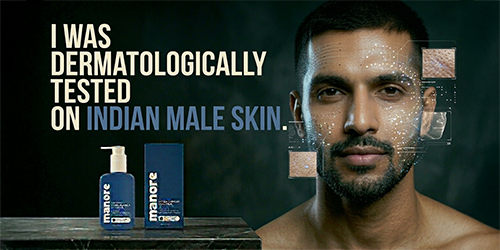 I was dermatologically tested on Indian male skin aged 24-35_